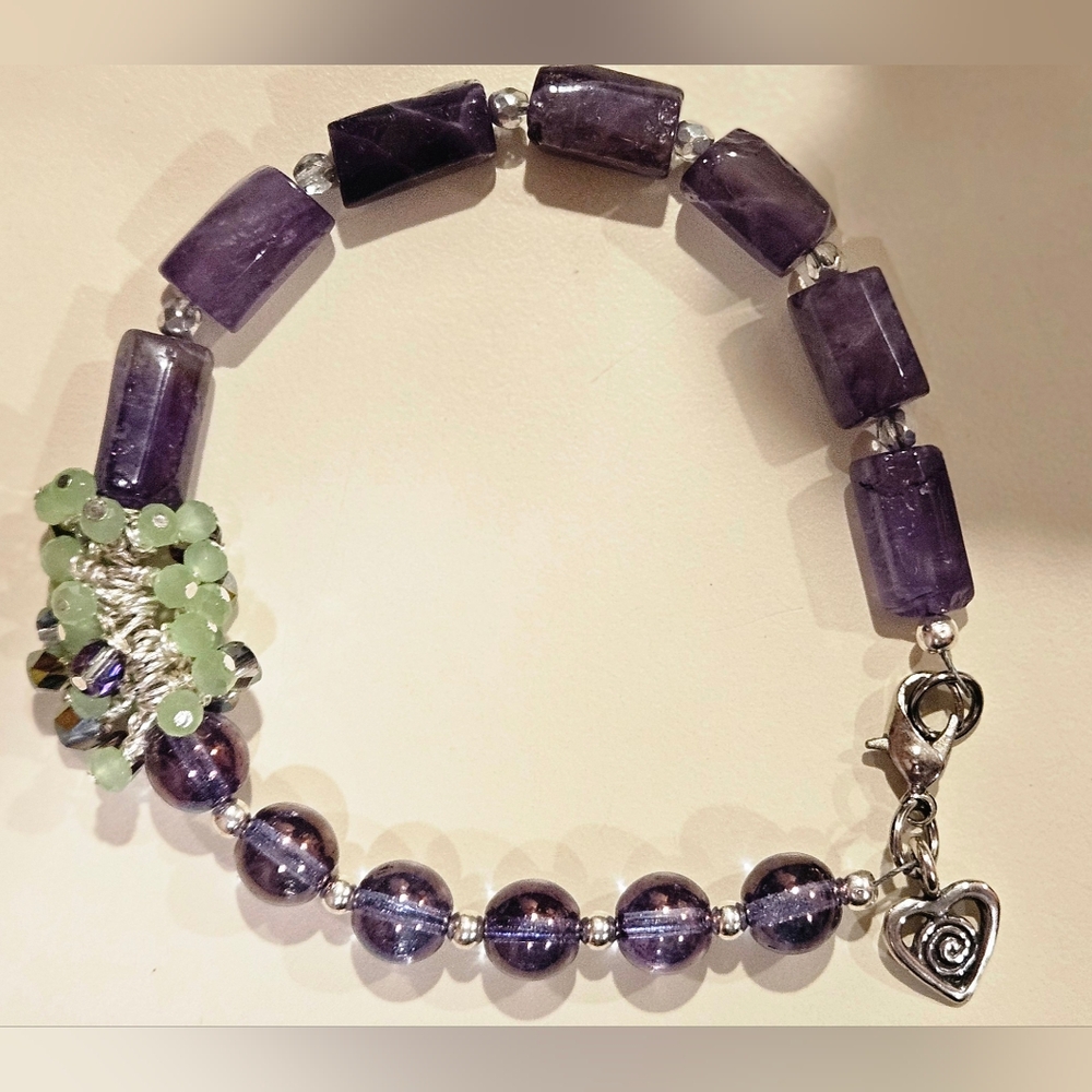 Handmade Amethyst bracelet
